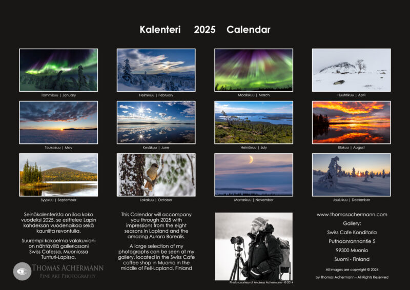 Calendar "A Year in Lapland" 2025